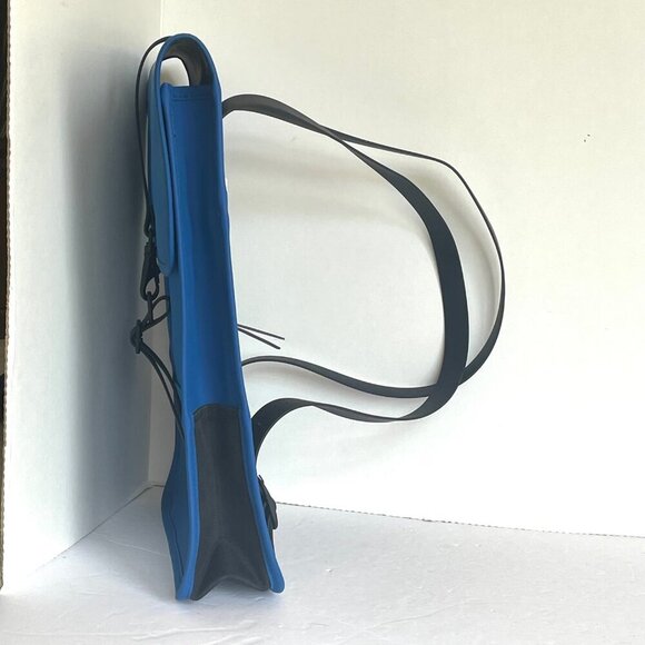 RAINS Small Backpack Blue Laptop Sleeve Commuter Vegan Flap Water Repellant - Picture 8 of 12